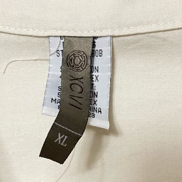 XCVI Lightweight Cotton Zip Front Jacket XL - Picture 3 of 7